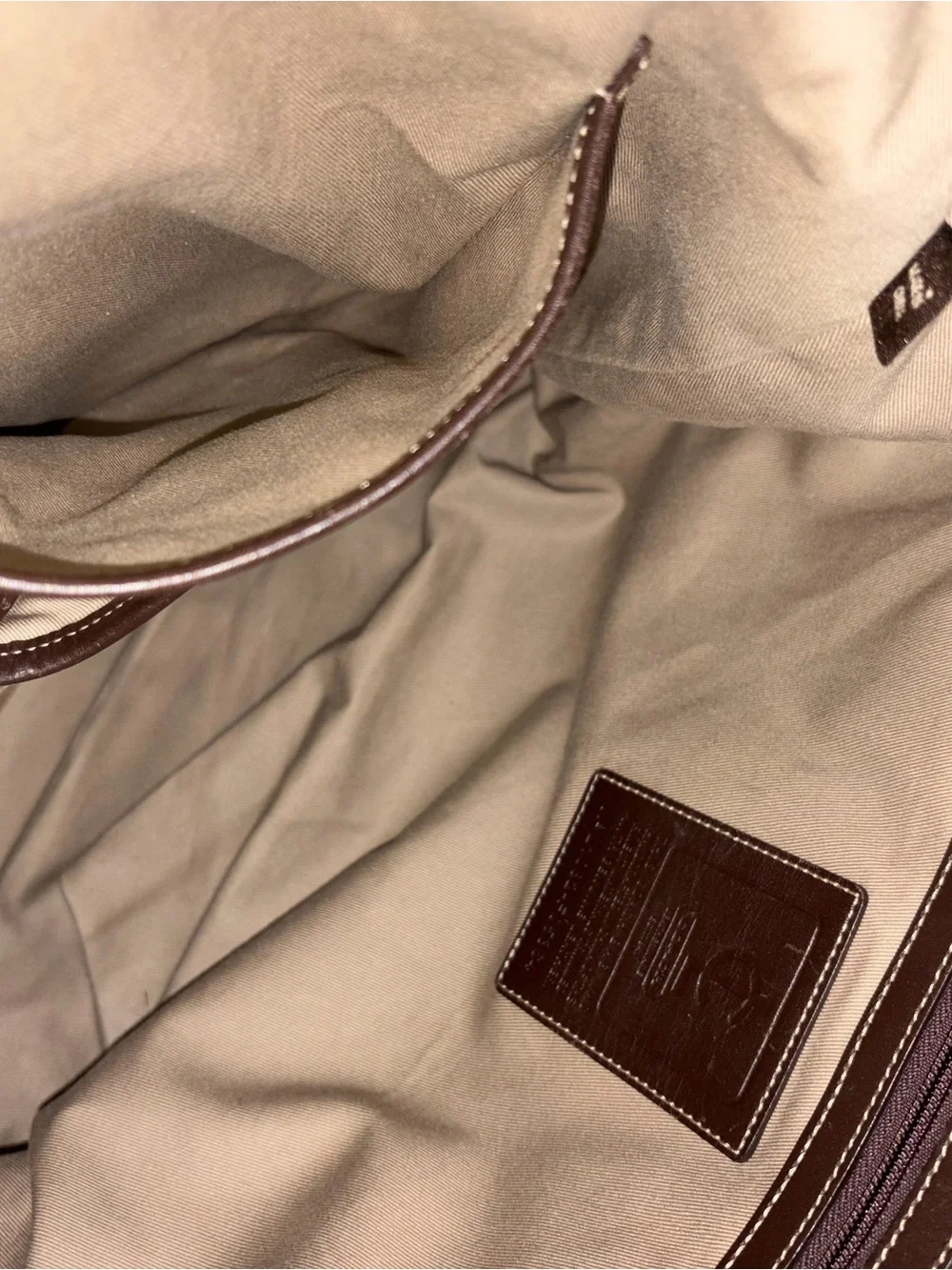 Coach duffel khaki